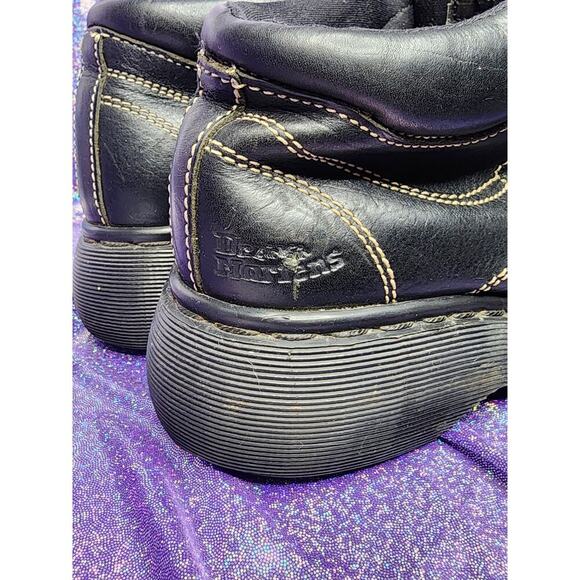 Rare Vtg Made in England Black Lace Up Classic Chunky Doc Dr Martens US 5 Womens - Picture 7 of 8